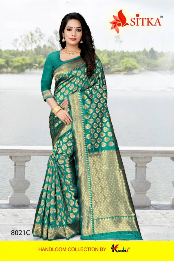 Shubh Laxmi 8021 Jacquard Silk Designer Saree